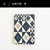 ノート 色硝子柄 赤 / 青 | 千代紙 筆記帳 | 榛原(はいばら) 榛原