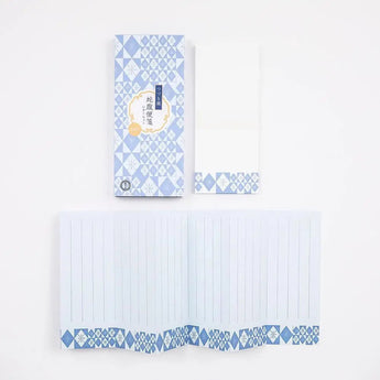 蛇腹便箋 レターセット つづり箱付き | 色硝子柄 便箋・封筒 | 榛原(はいばら) 榛原