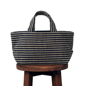 【ミニ トートバッグ】会津木綿 棒縞 HARAPPA