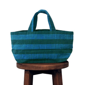 【ミニ トートバッグ】会津木綿 まりも縞 HARAPPA