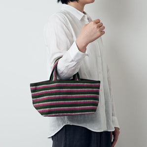 【ミニ トートバッグ】会津木綿 若草 HARAPPA