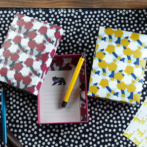 【貼り箱ケース】手染め和紙 梅柄 幸せの文様シリーズ Fuwa Market オリジナル