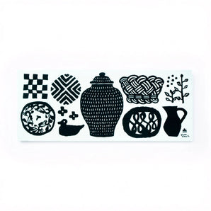 手ぬぐい｜甕と籠｜注染｜石北有美 染色家 石北有美