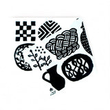 手ぬぐい｜甕と籠｜注染｜石北有美 染色家 石北有美