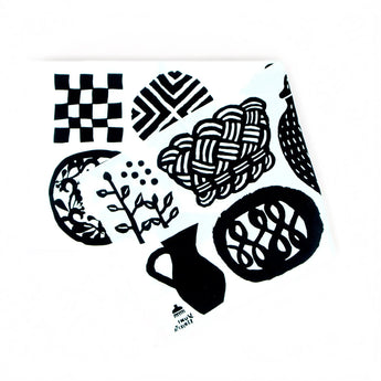 手ぬぐい｜甕と籠｜注染｜石北有美 染色家 石北有美