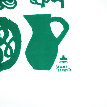 手ぬぐい｜甕と籠｜注染｜石北有美 染色家 石北有美