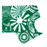 手ぬぐい｜馬の目｜注染｜石北有美 染色家 石北有美