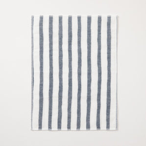 【かや織ふきん】綿100% かや織5枚重ね よろけ縞 紺 中川政七商店