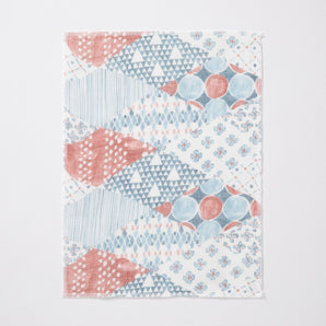 【かや織ふきん】綿100% かや織5枚重ね 柄あわせ 藍 中川政七商店