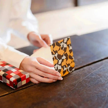 メモ帳｜梅柄｜手染め和紙 ブロックメモ帳 日本製｜幸せの文様シリーズ 文房具【 Fuwa Market オリジナル 】 Fuwa Market