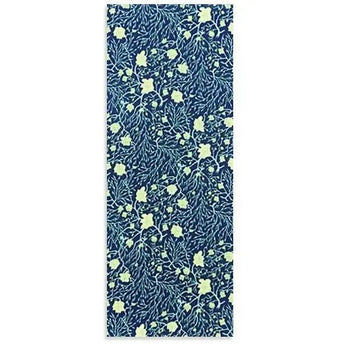 手捺染 手ぬぐい | ろう梅と猫柳柄 | 白 / 青鈍 / 浅葱色 | 綿 (特岡生地) | 京都 都もだん 都もだん