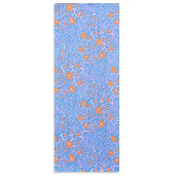 手捺染 手ぬぐい | ろう梅と猫柳柄 | 白 / 青鈍 / 浅葱色 | 綿 (特岡生地) | 京都 都もだん 都もだん