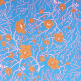 手捺染 手ぬぐい | ろう梅と猫柳柄 | 白 / 青鈍 / 浅葱色 | 綿 (特岡生地) | 京都 都もだん 都もだん