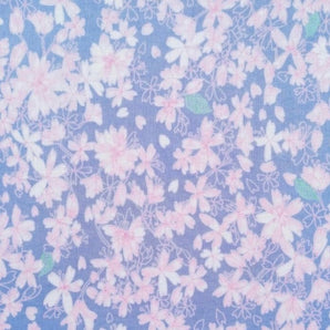 【手ぬぐい】手捺染 綿100% 特岡生地 京町桜 青藍 都もだん