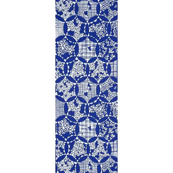 手捺染 手ぬぐい | 鞠柄 | 紺瑠璃 / 濃藍 |  綿 (特岡生地) | 京都 都もだん 都もだん