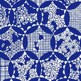 手捺染 手ぬぐい | 鞠柄 | 紺瑠璃 / 濃藍 |  綿 (特岡生地) | 京都 都もだん 都もだん