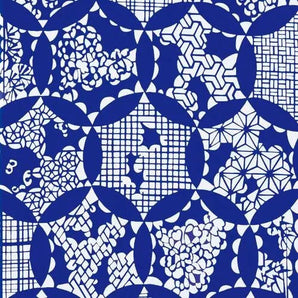 手捺染 手ぬぐい | 鞠柄 | 紺瑠璃 / 濃藍 |  綿 (特岡生地) | 京都 都もだん 都もだん