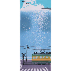 【手ぬぐい】綿100％ 岡生地 注染 海と踏切 nugooNEXT