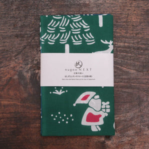 【手ぬぐい】綿100％ 岡生地 注染 星空とサンタクロース 出発の時 nugooNEXT