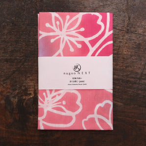 【手ぬぐい】綿100％ 岡生地 注染 さくら咲く ピンク nugooNEXT