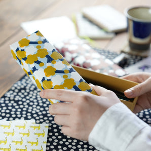 【ペンケース】手染め和紙 梅柄 幸せの文様シリーズ Fuwa Market オリジナル