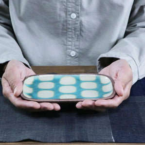 【角皿】やちむん 小 中 ソーダ 一翠窯