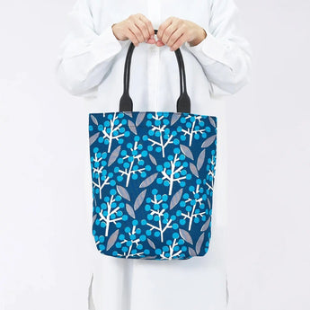 トートバッグ（縦型）｜南天柄｜手染め生地 帆布 綿100% コットン バッグ 日本製｜京都職人仕上げ 【 Fuwa Market オリジナル 】 Fuwa Market