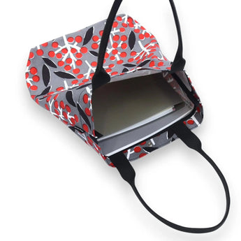 トートバッグ（縦型）｜南天柄｜手染め生地 帆布 綿100% コットン バッグ 日本製｜京都職人仕上げ 【 Fuwa Market オリジナル 】 Fuwa Market