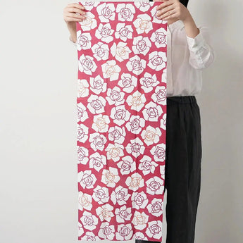 手ぬぐい | バラ柄 | 綿100% | 梨園染 注染 | 戸田屋商店 戸田屋商店（梨園染）