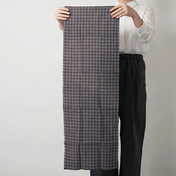 手ぬぐい | 斜市松柄 黒 | 綿100% | 梨園染 注染 匠の技シリーズ | 戸田屋商店 戸田屋商店（梨園染）