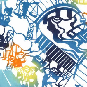 手ぬぐい | お江戸日本橋 | 綿100% | 梨園染 注染 | 戸田屋商店 戸田屋商店（梨園染）