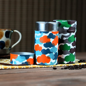 【茶缶】手染め和紙 松柄 幸せの文様シリーズ Fuwa Market オリジナル