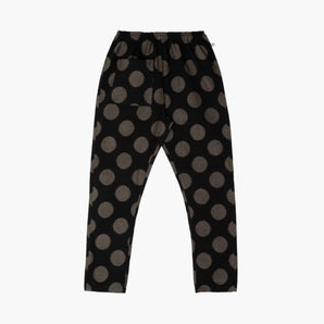 【いろはもんぺ】久留米絣 よこ絣 ビターチョコ M L うなぎの寝床