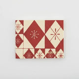 蛇腹メモ帳 | 色硝子柄 赤 / 青 | 和紙 メモ用紙 | 榛原(はいばら) 榛原