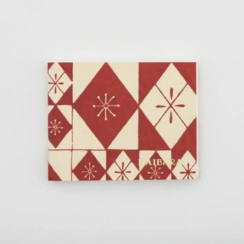 蛇腹メモ帳 | 色硝子柄 赤 / 青 | 和紙 メモ用紙 | 榛原(はいばら) 榛原