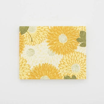 蛇腹メモ帳 | 重陽柄 赤 / 黄 | 和紙 メモ用紙 | 榛原(はいばら) 榛原