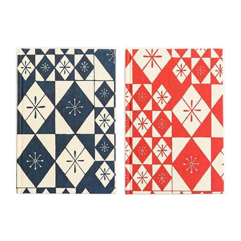 ノート 色硝子柄 赤 / 青 | 千代紙 筆記帳 | 榛原(はいばら) 榛原