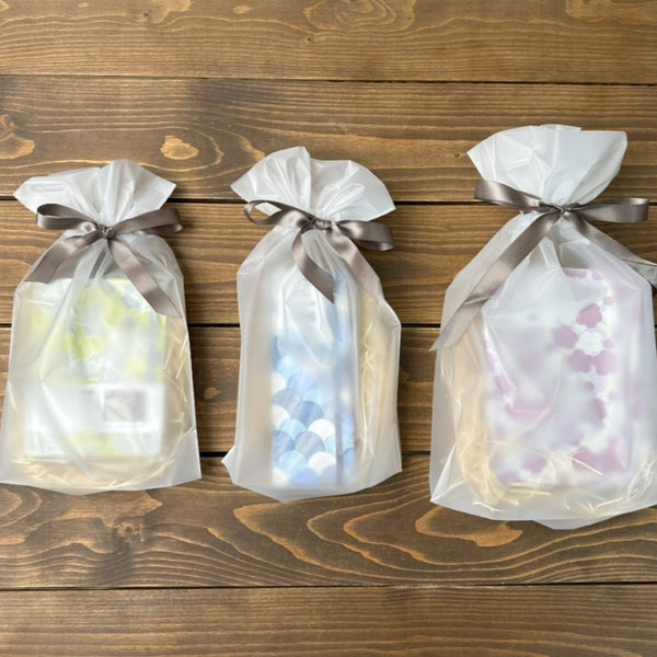 ラッピング袋に入れた商品