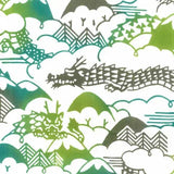 手ぬぐい | 龍の山遊び柄 | 綿100% | 梨園染 注染 | 戸田屋商店 戸田屋商店（梨園染）