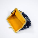 よつめ染布舎 がま口 SASHIKO 青黛