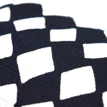 よつめ染布舎 がま口 SASHIKO 菱つなぎ 黒