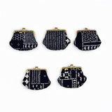 よつめ染布舎 がま口 SASHIKO 民布 青黛